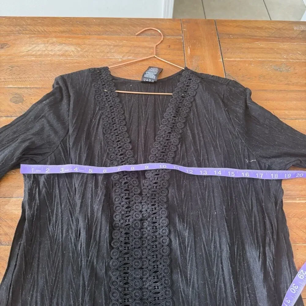 Catalina Black Long Sleeve swimsuit cover up